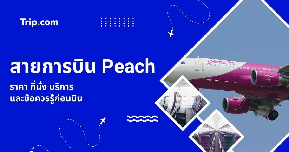สายการบิน Peach รีวิว 2569 ดีไหม? ราคาและบริการ | Trip.com