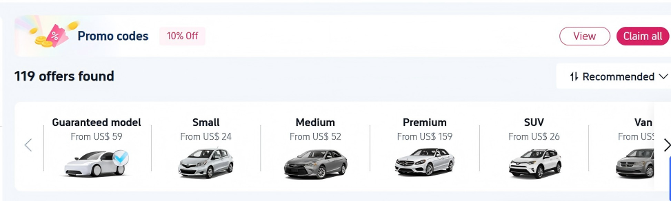 Compare cars and prices