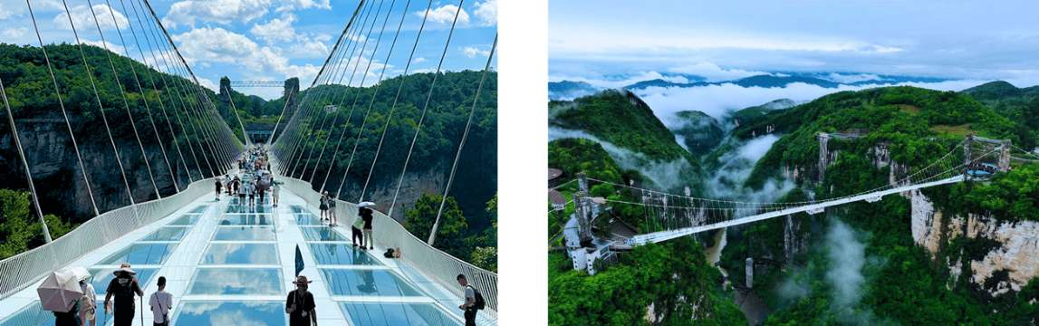 Glasbrücke des Großen Canyons