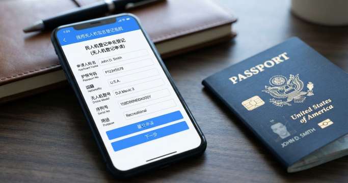 Can a foreign visitor register a drone in China