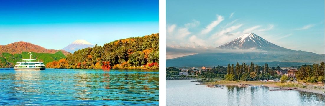 Lake Ashi: a postcard-perfect view of Mount Fuji