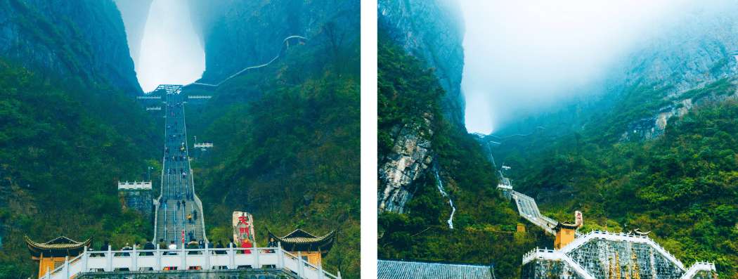 Bailong-Aufzug und Zugang zum Tianmen-Berg