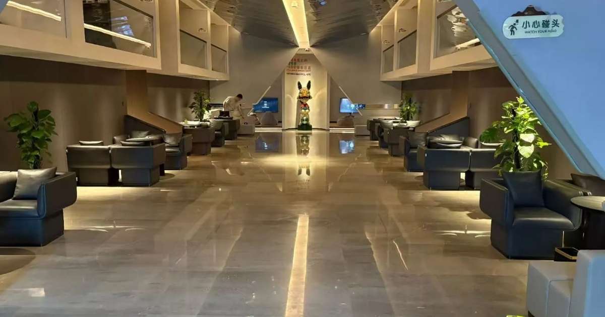 Elegante reception di uno dei centri benessere di Chongqing