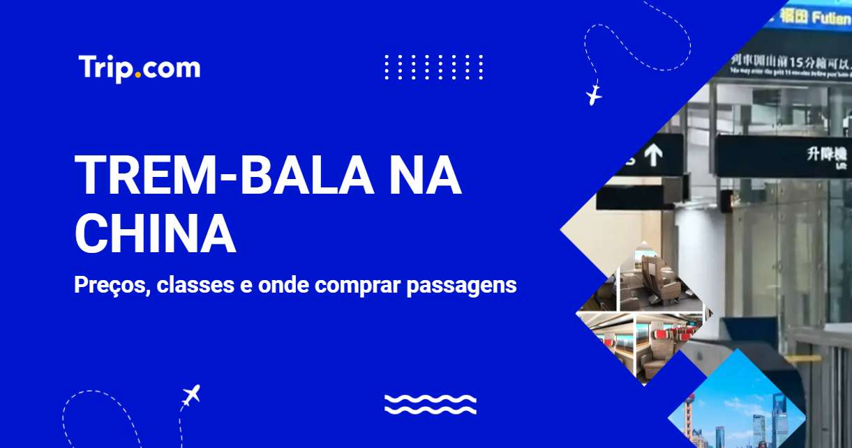 Trem-bala na China.