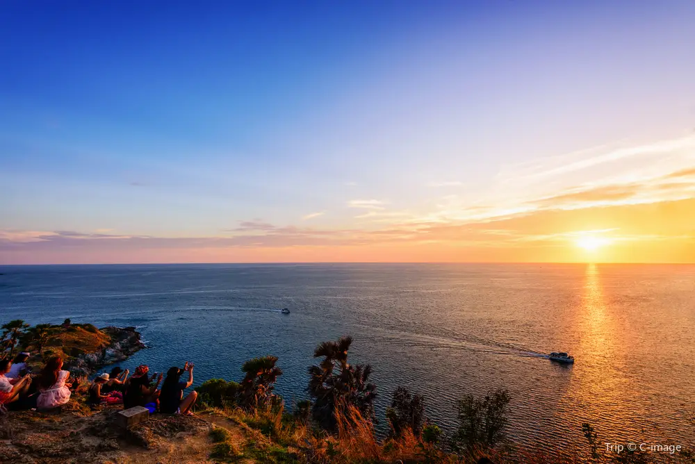Sunset at Promthep Cape