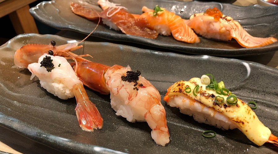 Incredibly fresh spread of sushi