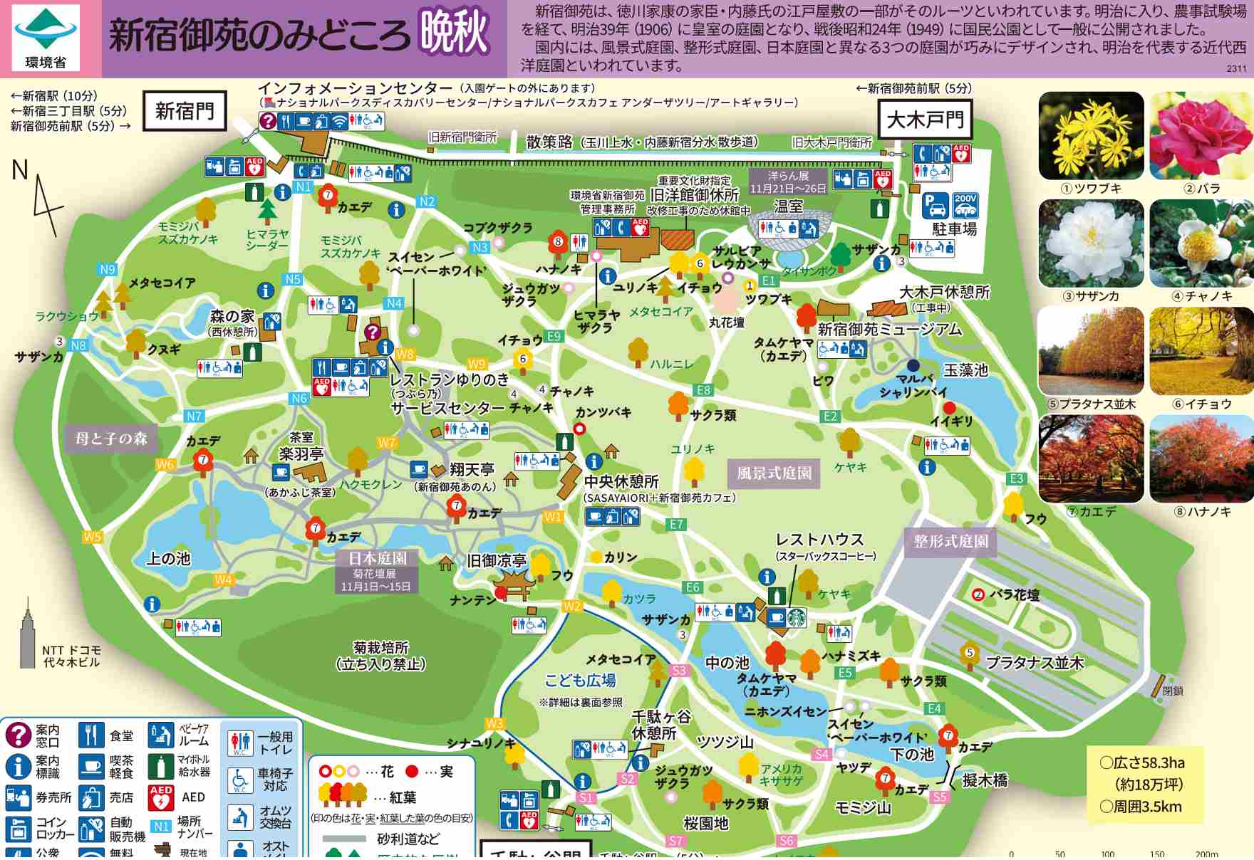 新宿御苑門票 | 秋天地圖