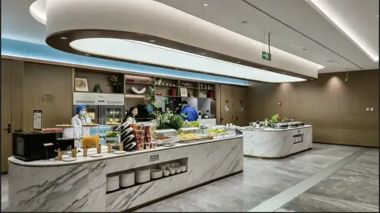 Buffet in Chengdu Airport Lounge