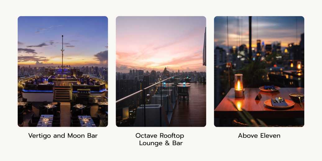 ดินเนอร์หรูบน Rooftop Bar ชมวิวเมือง
