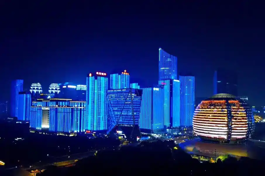 Qianjiang New City Light Show