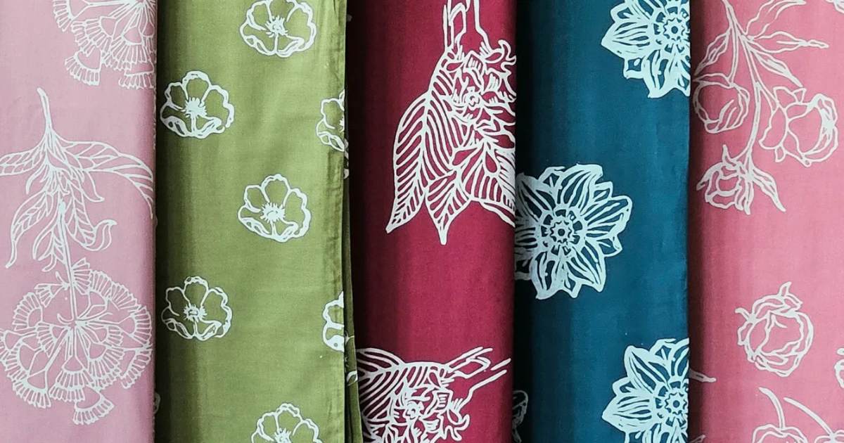 selection of Hand-Stamped Batik