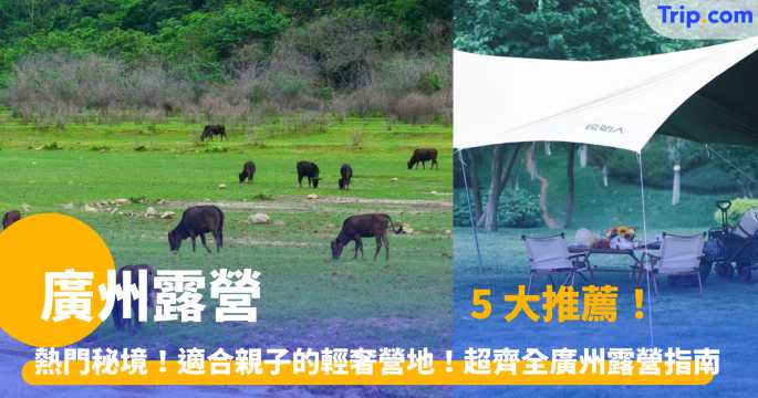 廣州露營 2026 熱門秘境！適合親子的輕奢營地！5 大推薦 － 超齊全廣州露營指南 | Trip.com