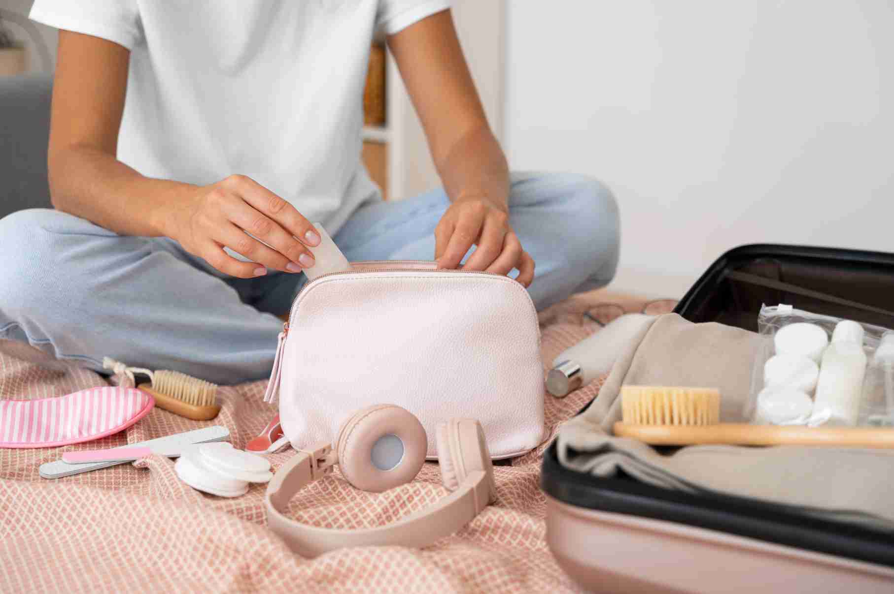 จัดเครื่องสำอางสำหรับบิน