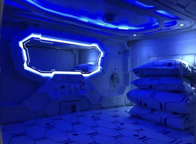 Capsule de sommeil futuriste « Take a Nap » 