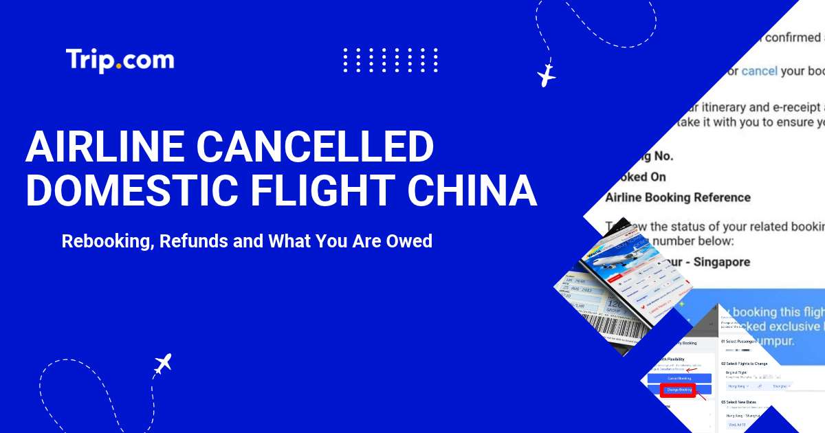 Airline Cancelled Your Domestic Flight in China: Rebooking, Refunds and What You Are Owed | Trip.com