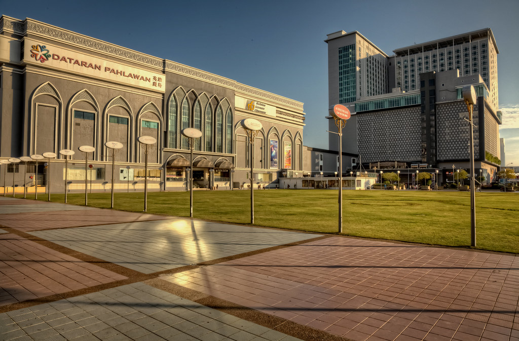 The shopping malls of melaka, exterior