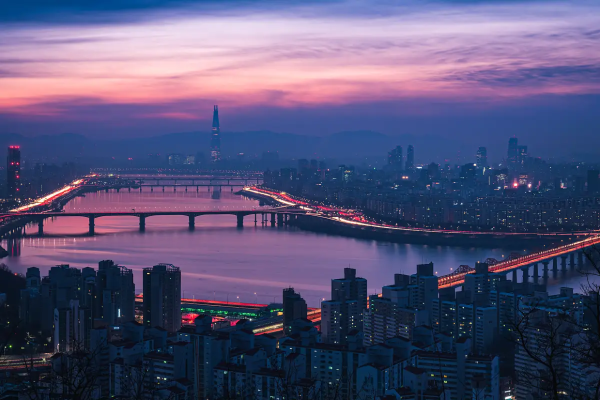 night scene at Han River