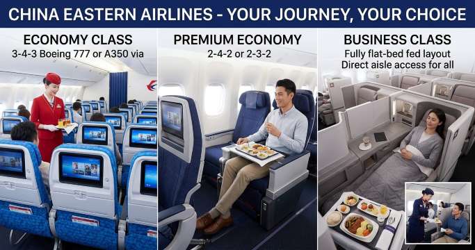 China Eastern Business Class Different Classes Compared