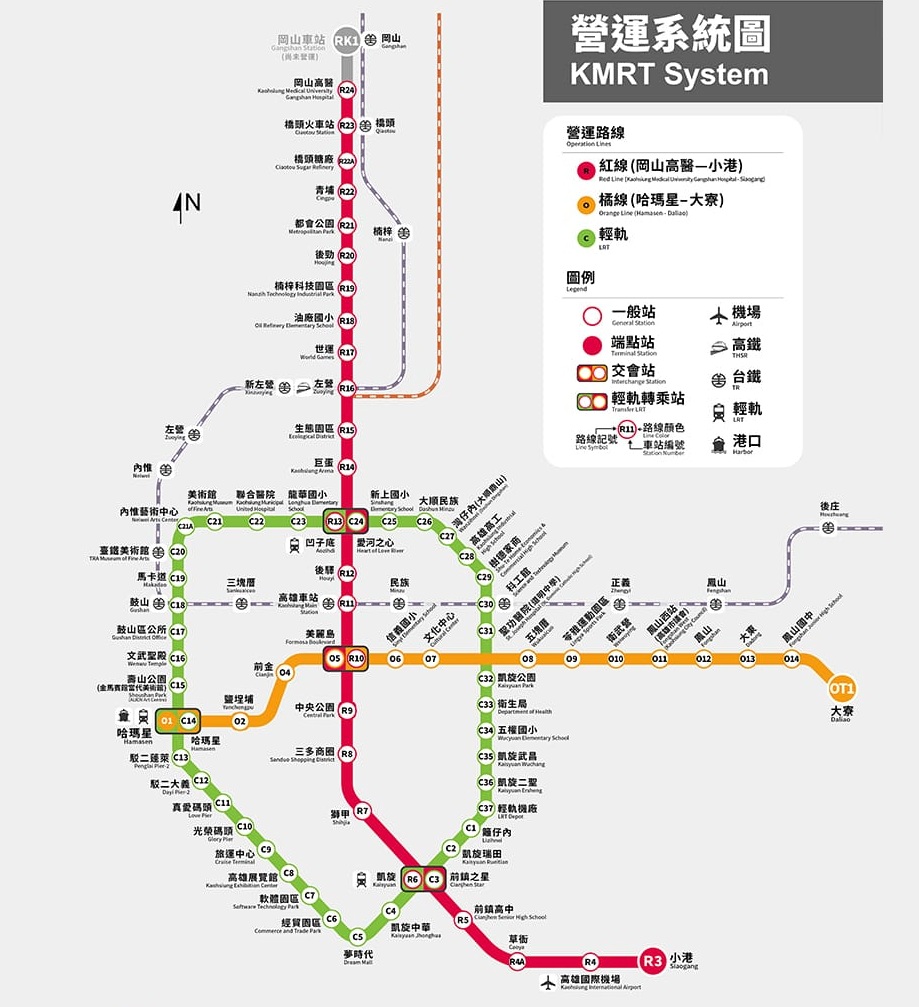 高雄捷運 線路圖