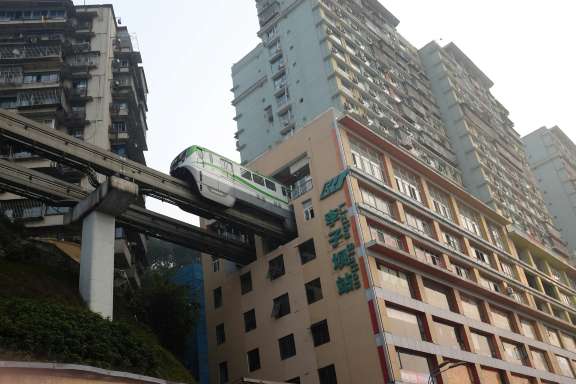 Why Does the Train Go Through a Building in Chongqing?