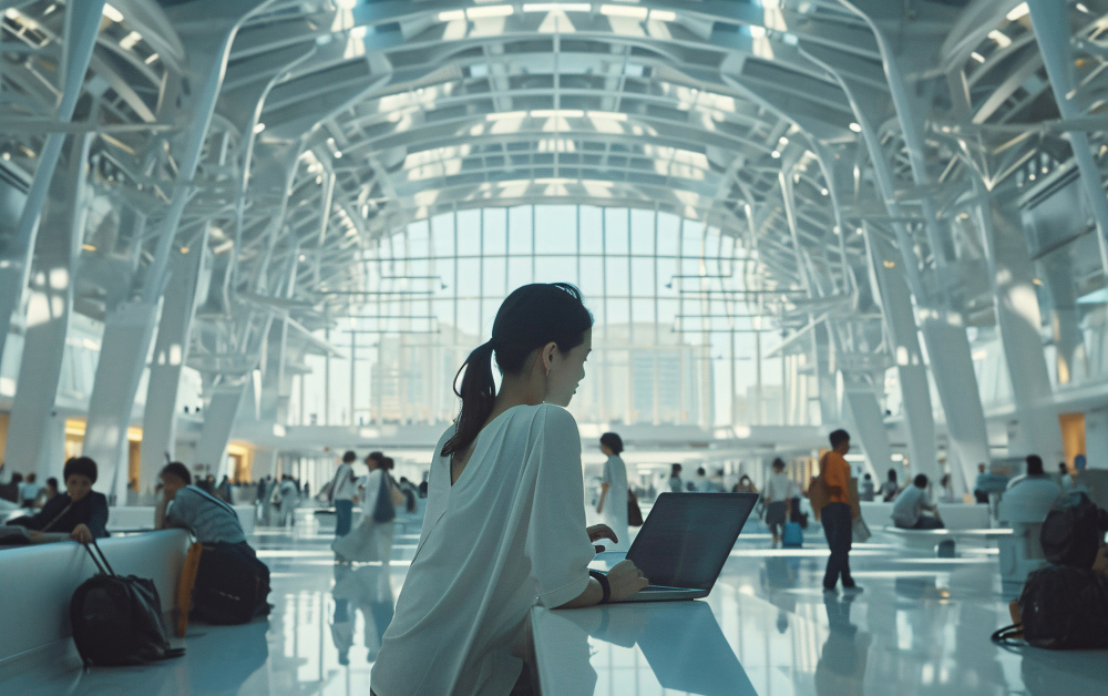 ระหว่างรอเวลาเครื่องที่สนามบินผู่ตง