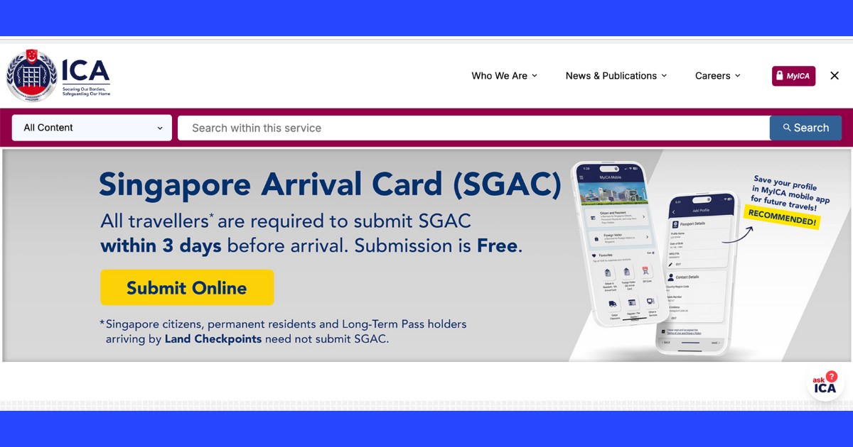 ICA website
