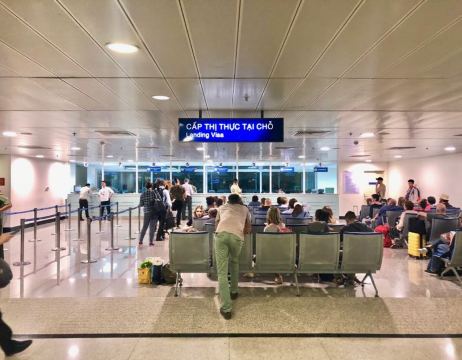 베트남 입국 심사, 환승