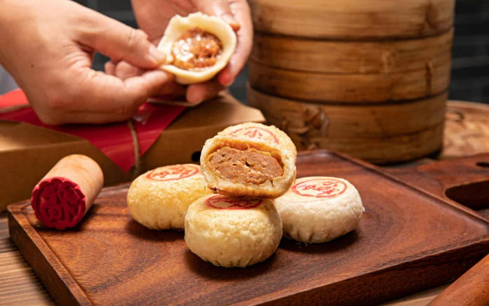 ขนมเปี๊ยะไส้หมูสับ