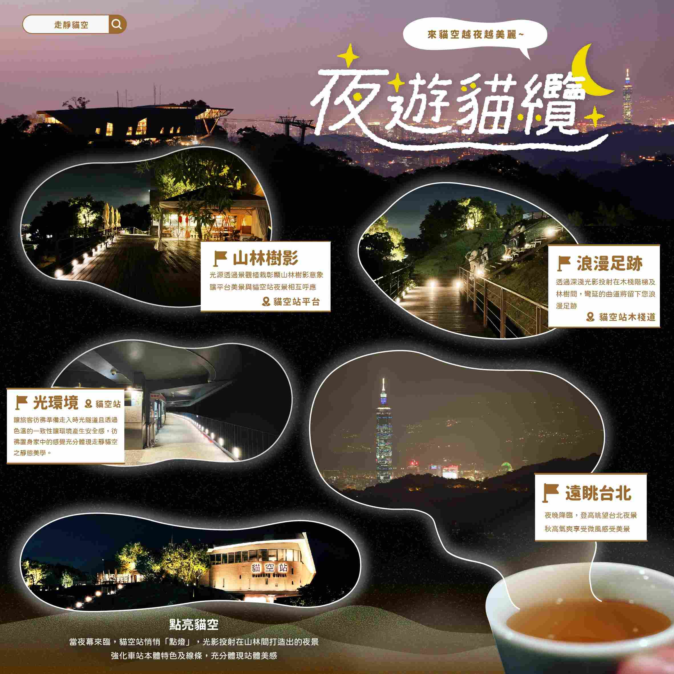 貓空纜車亮點# 4 浪漫夜遊