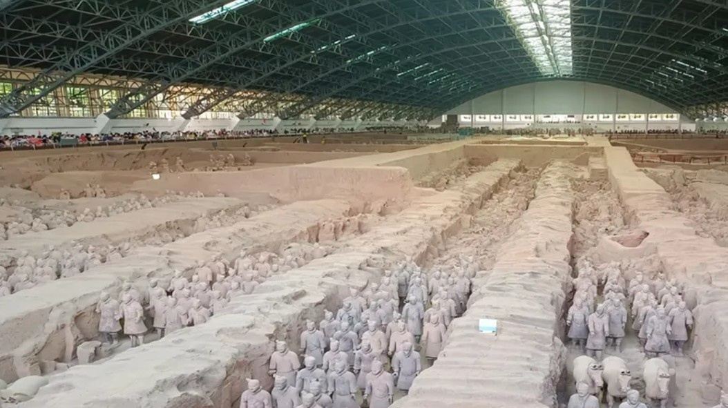 Terracotta Army and Xi'an Ancient City Wall in Shaanxi Province