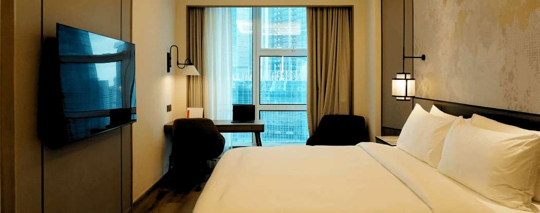 Chambre d'hôtel moderne en Indonésie, idéale pour les touristes et vos escapades à Bali ou Jakarta