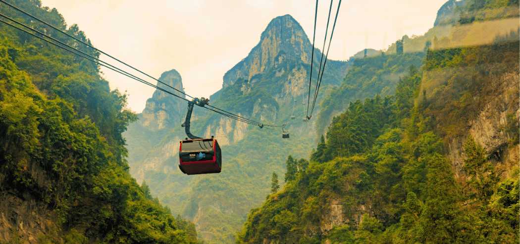 Seilbahn im Nationalpark Zhangjiajie