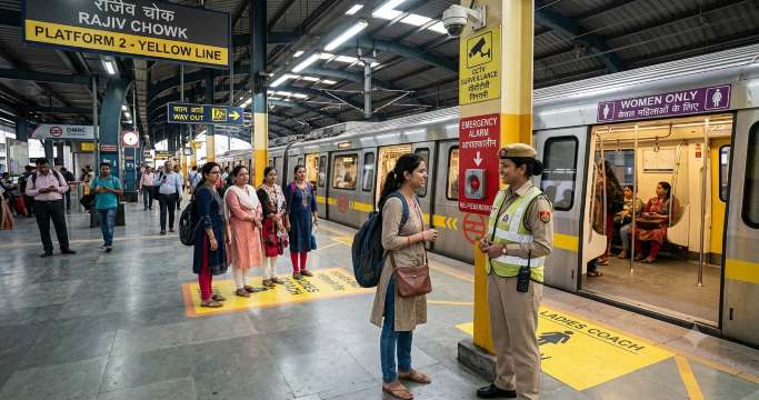 Delhi Metro Female Security