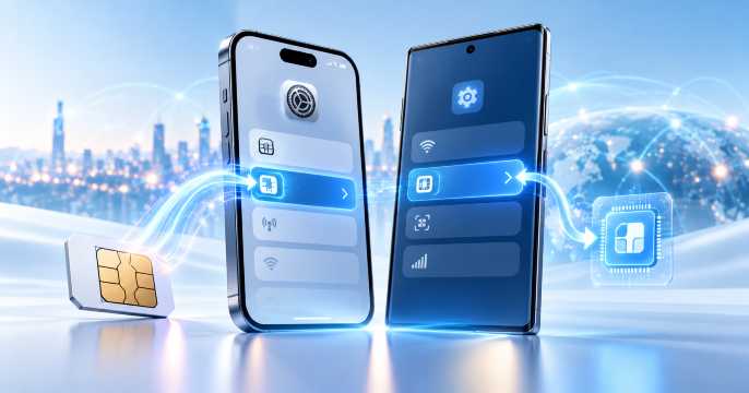 Como converter chip físico em eSIM no iPhone e Android