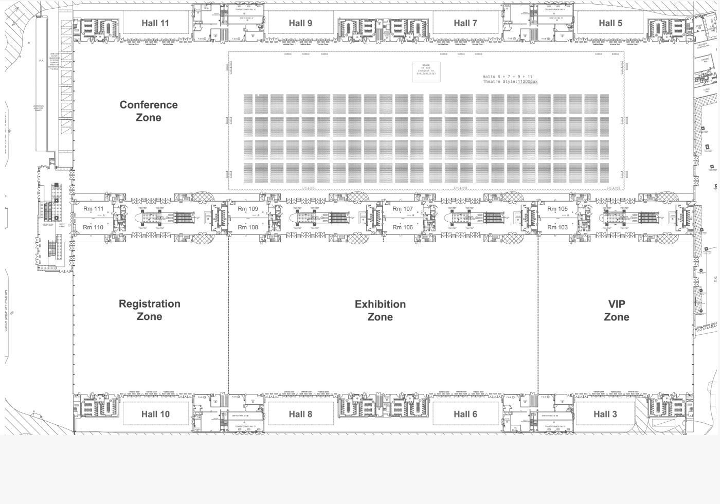 標準展館 （3 - 11 號展館） 