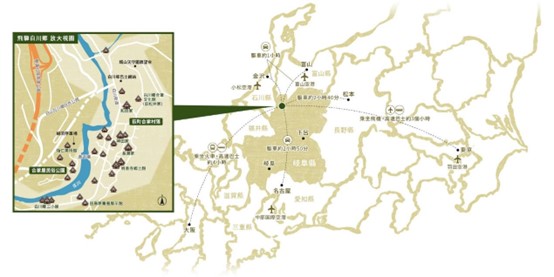 白川鄉觀光協會地圖