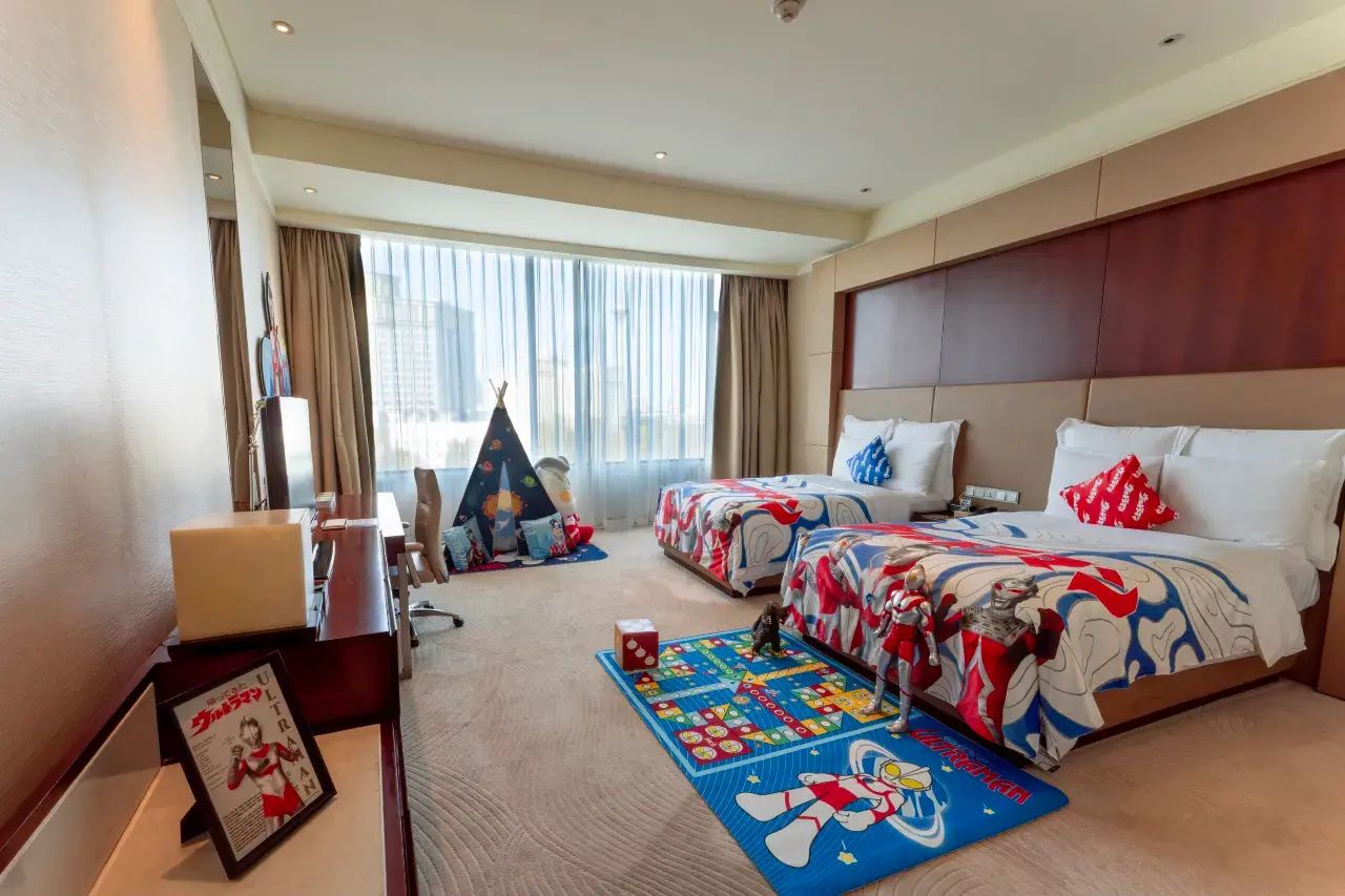 ห้องพักแบบ family ของโรงแรม Renaissance Tianjin Lakeview Hotel