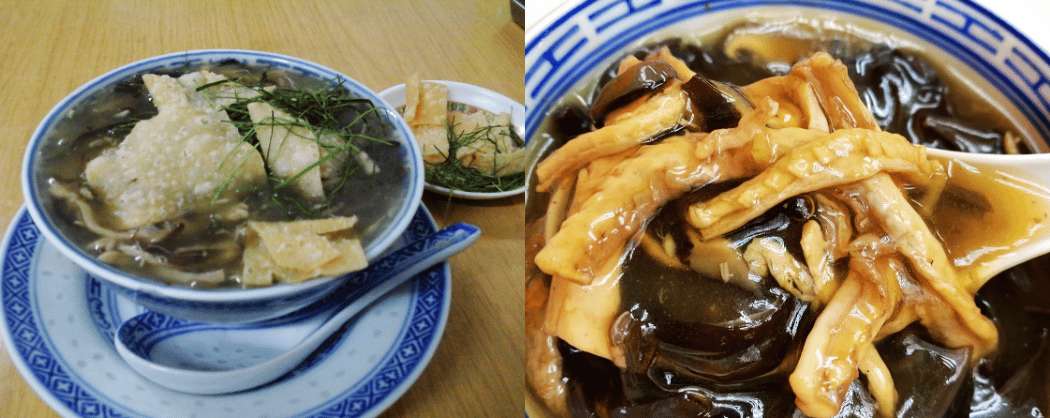 Soupes traditionnelles de Hong Kong au poisson, au tofu et aux champignons, dans un bouillon riche et onctueux.