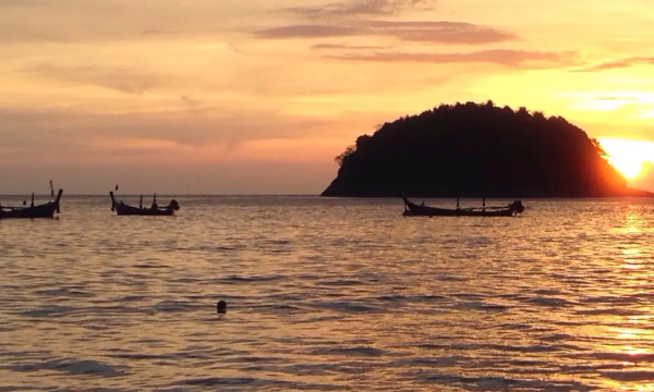 sunset view at Kata Beach