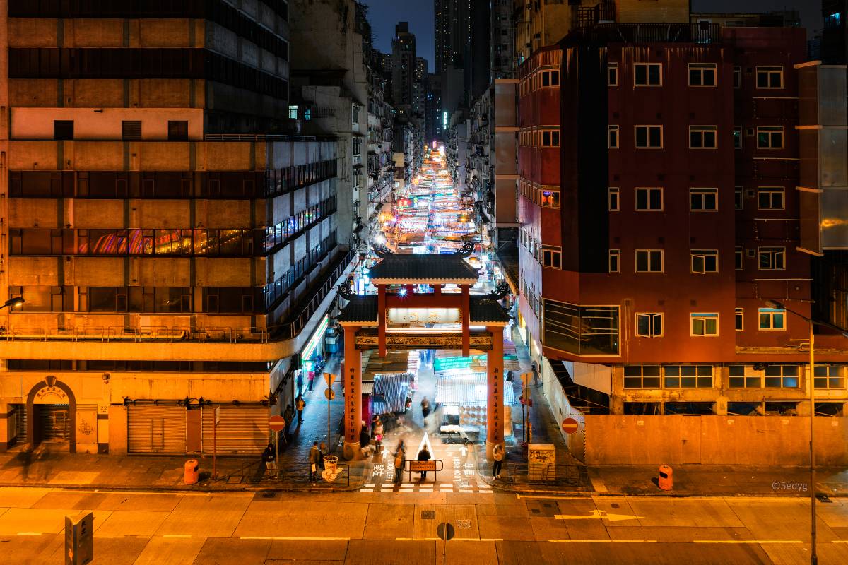 홍콩 관광지 템플스트리트 야시장