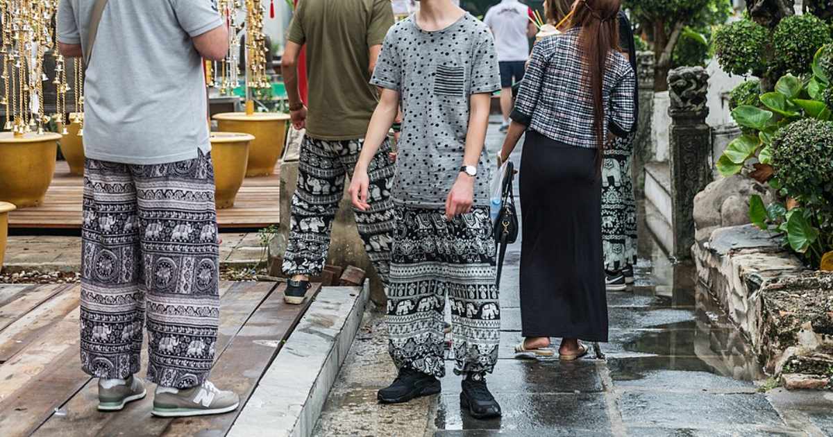 elephant pants as street wear