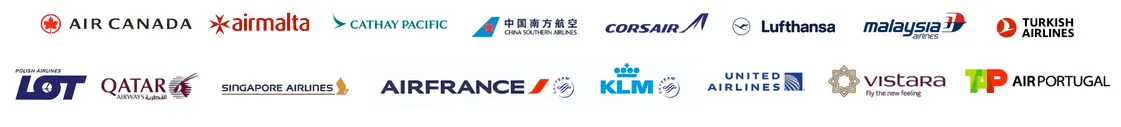 สายการบินที่เข้าร่วมดีล