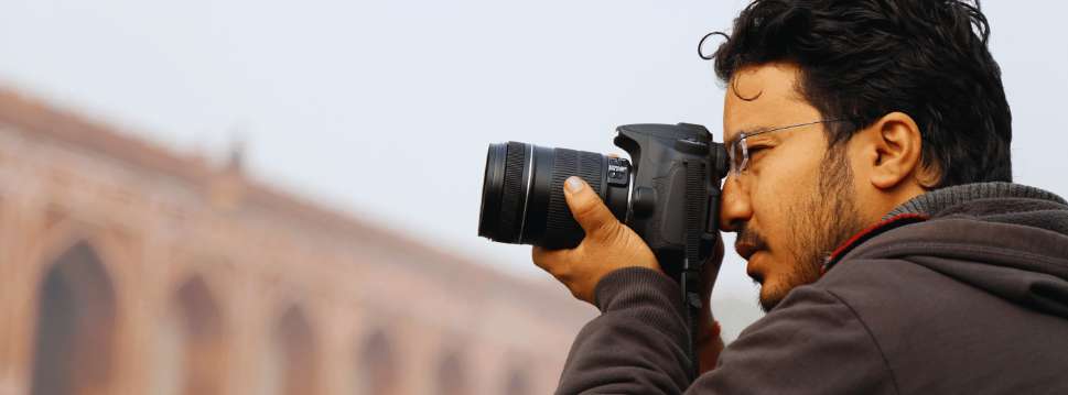Tourist taking photos
