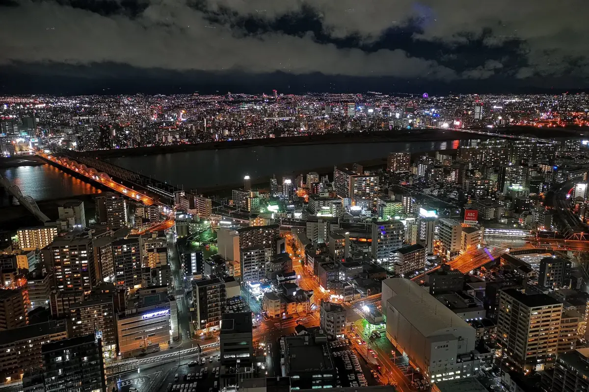 梅田藍天大廈空中庭園夜點