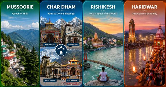 Major Tourist Destinations Connected Via the Delhi-Dehradun Economic Corridor