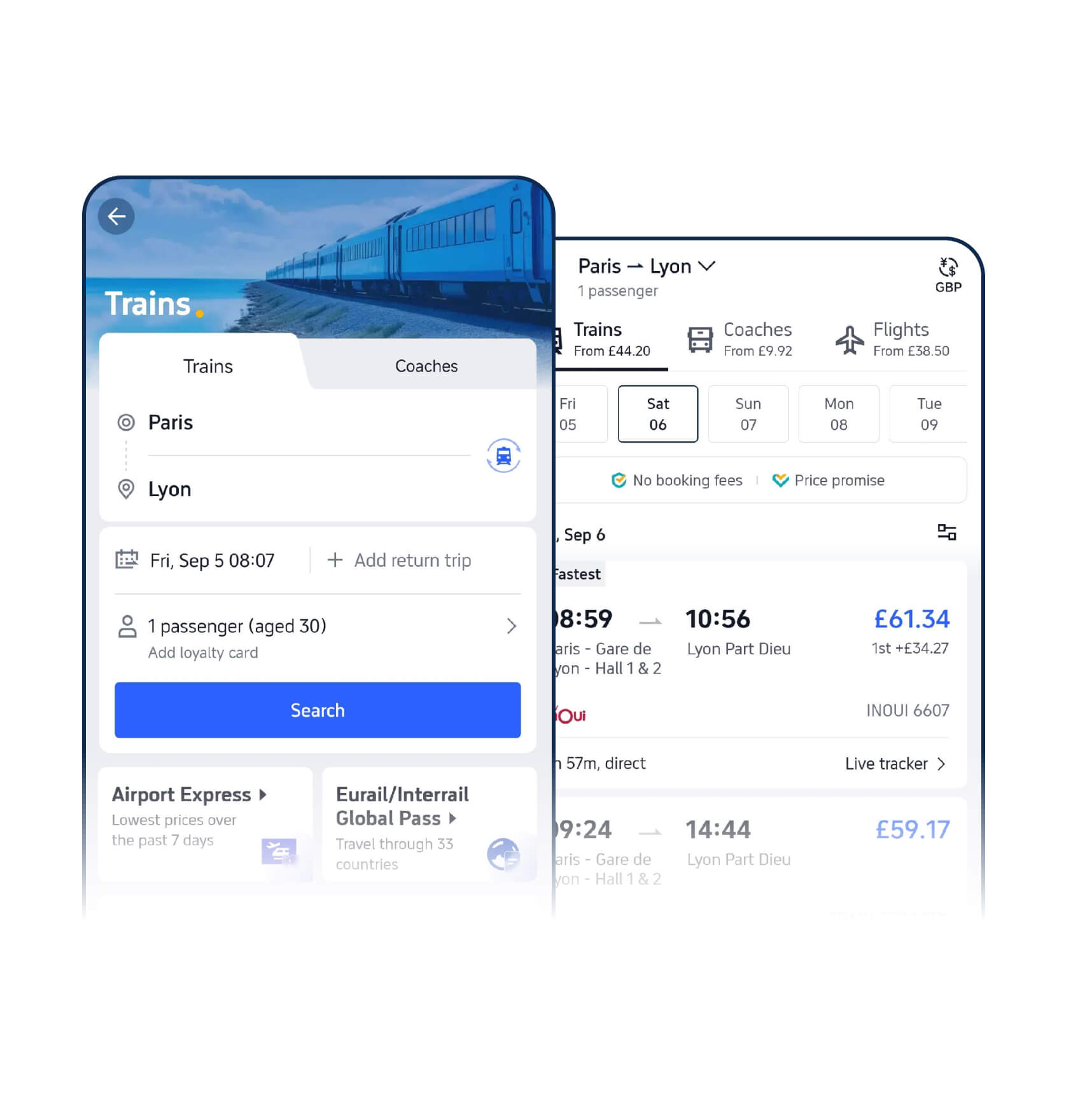 How do I buy train tickets with Trip.com?