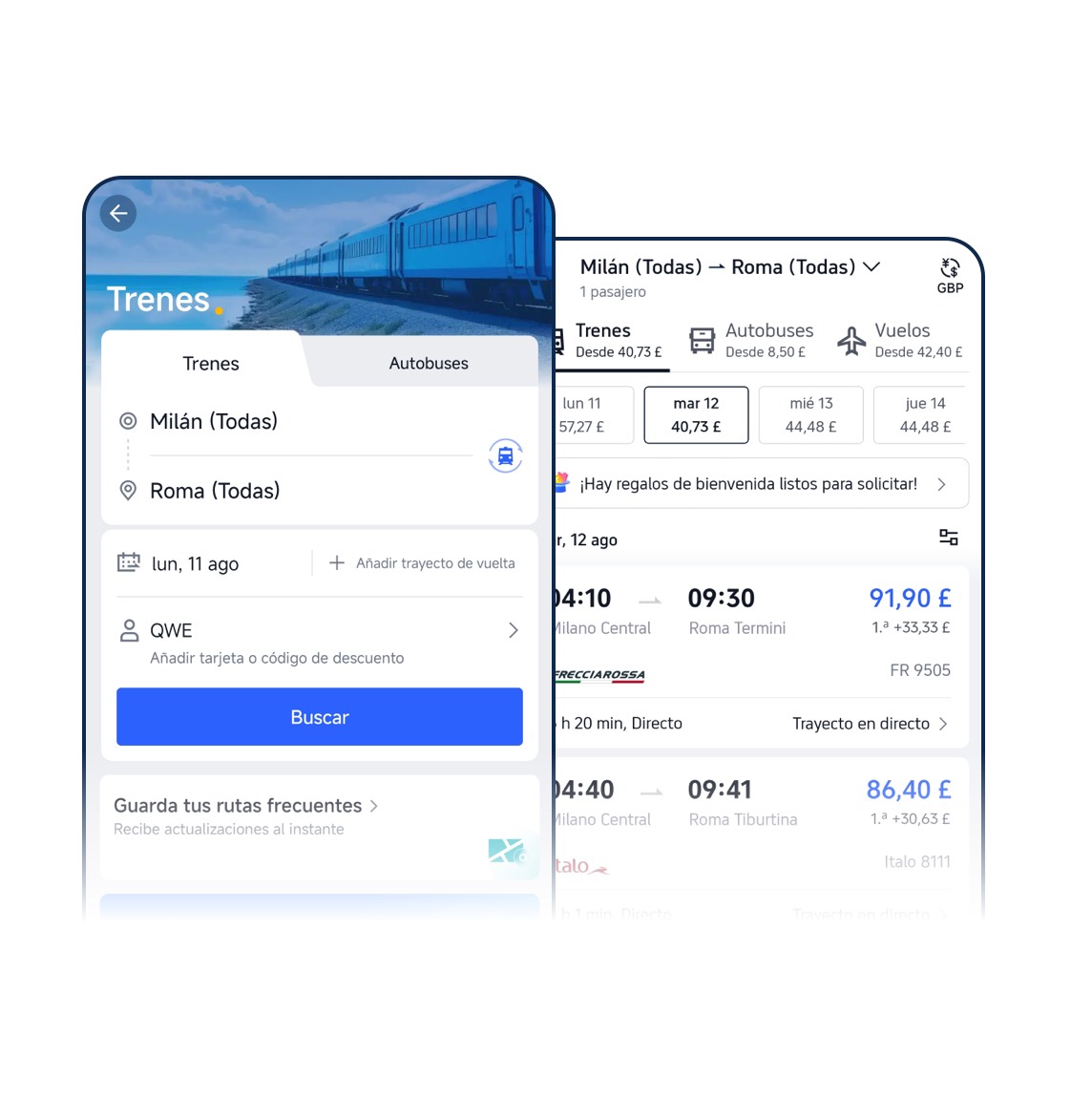 Cómo reservar billetes de tren en Trip.com