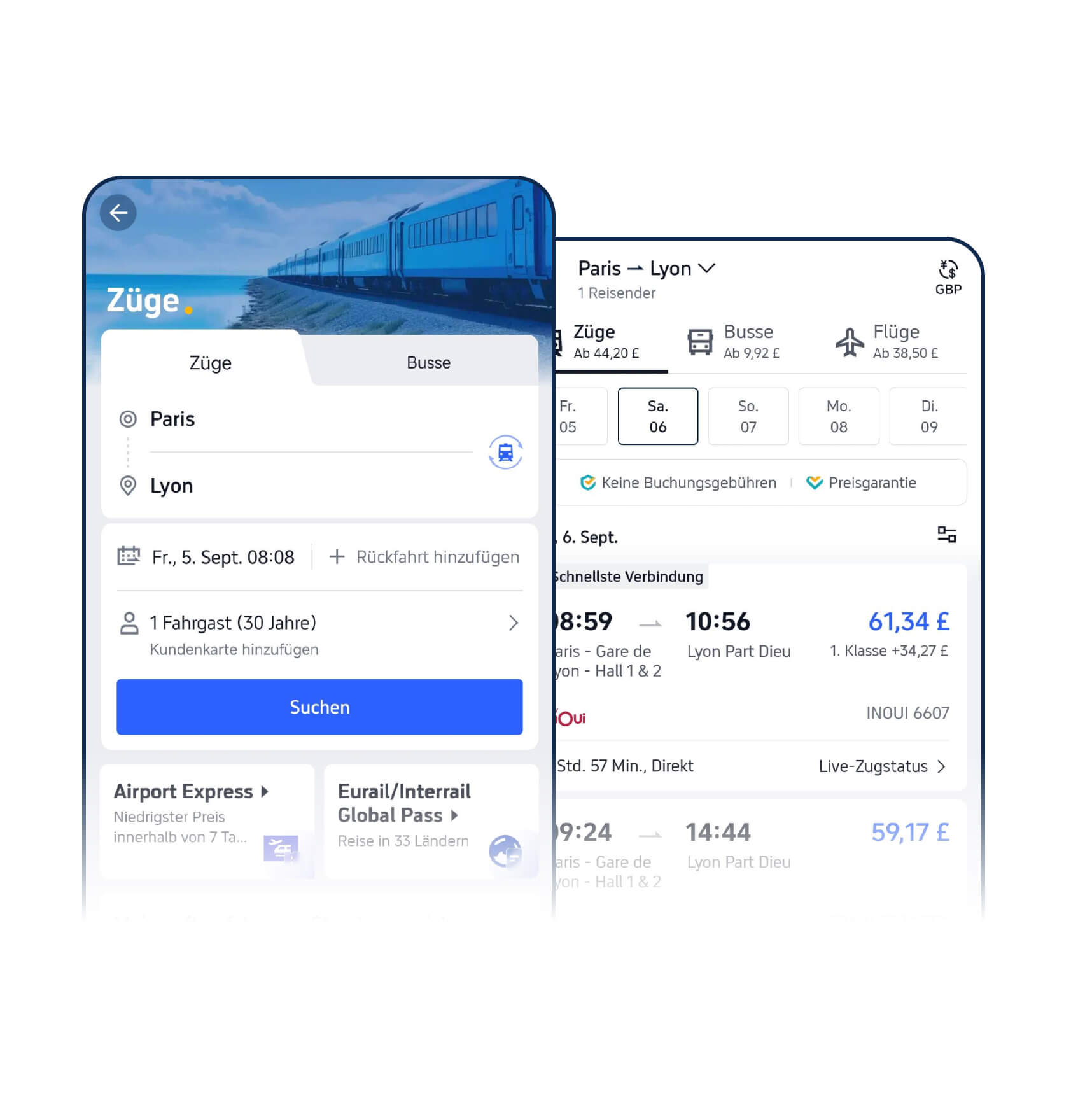 Wie kaufe ich Zugtickets bei Trip.com?