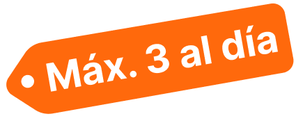 3 al día