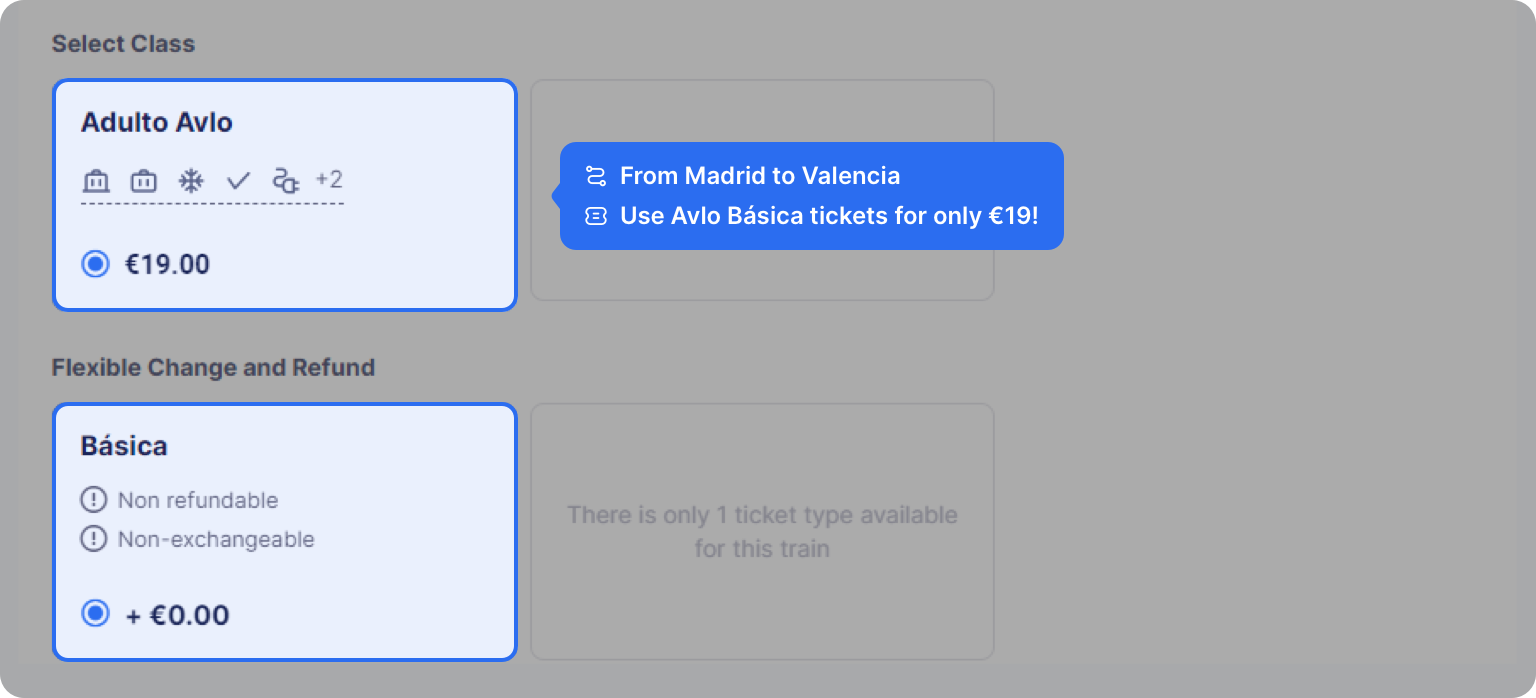 Reserva billetes de tren baratos para Renfe